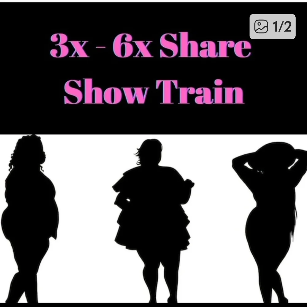 3X-6X Plus Size Train Show Flyer 7/25 @ 3pm EST/12pm PST co-hosting w/@ginabena1 - Picture 1 of 2